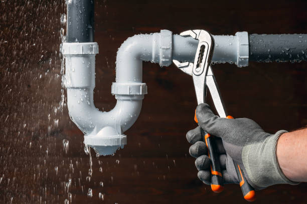 Professional Drain Cleaning technician working in Augusta, WI